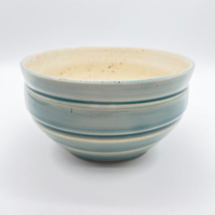 Teal & Spots Round Bowl