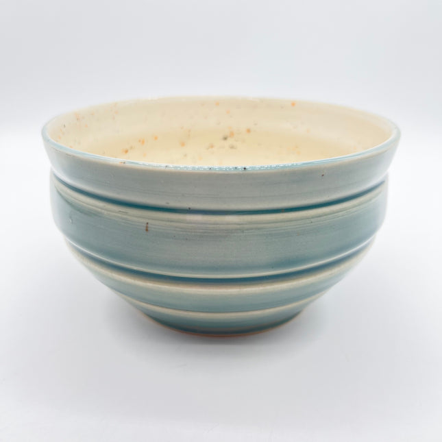 Teal & Spots Round Bowl