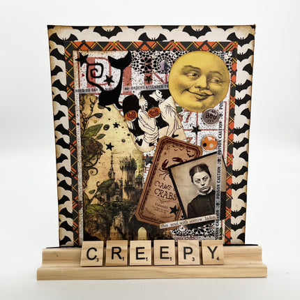 CREEPY Scrabble Collage