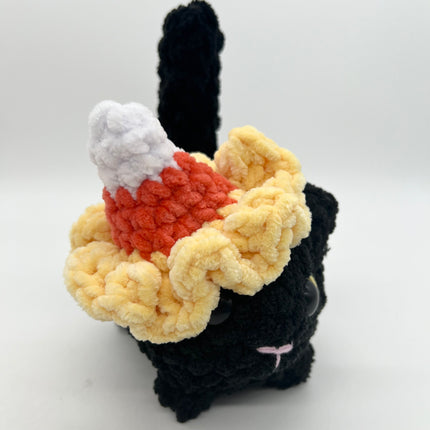 Loaf Cat-Black w/Candy Corn Hat