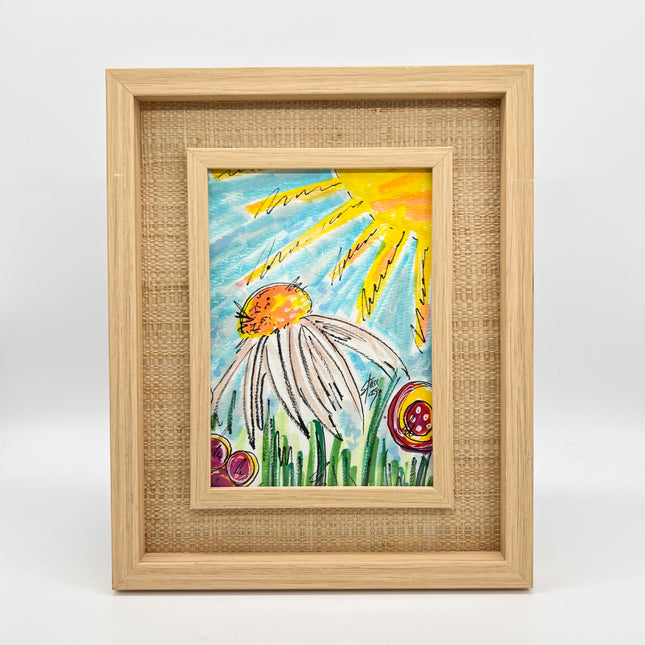 Spring Flowers - Bamboo Frame