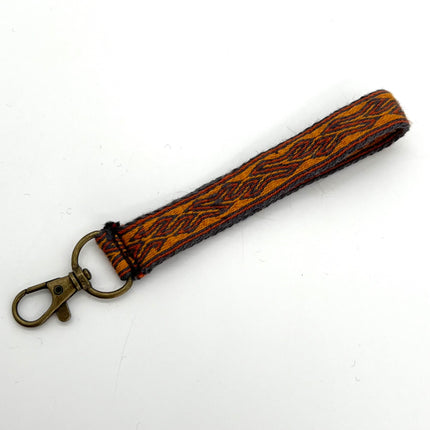 Orange and Brown Lanyard