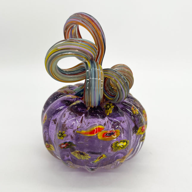 Purple V Murrini Pumpkin - Medium