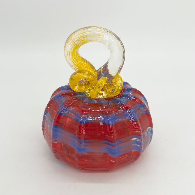 Red & Blue Swirl Pumpkin - Small