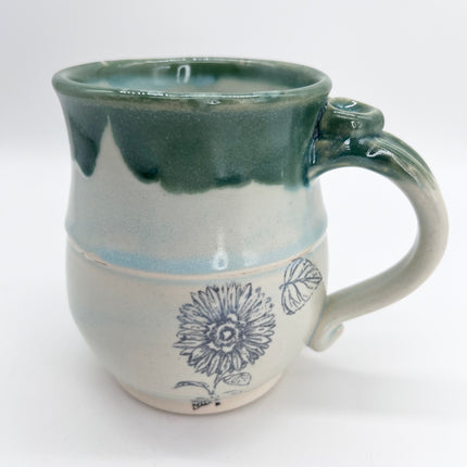 Green Sunflower Mug