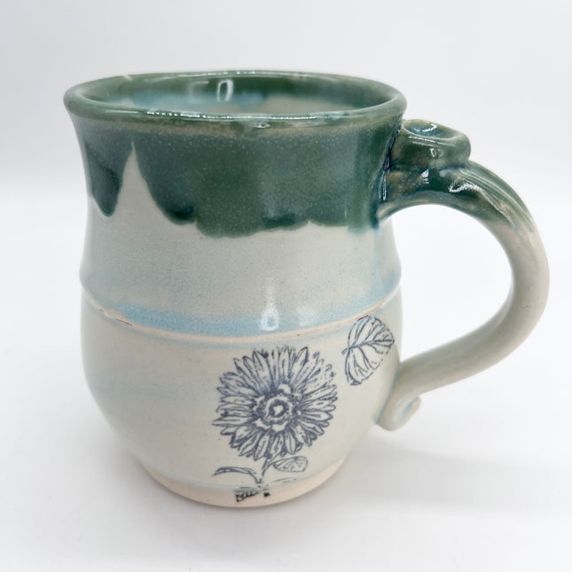 Green Sunflower Mug