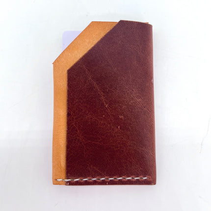 Chesnut/Natural Card Holder Wallet