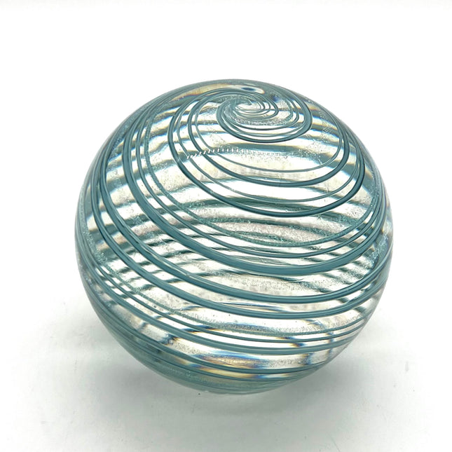 03| Teal Cane/Dichro Paperweight