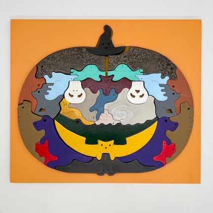 Jack-o-Lantern Wood Puzzle