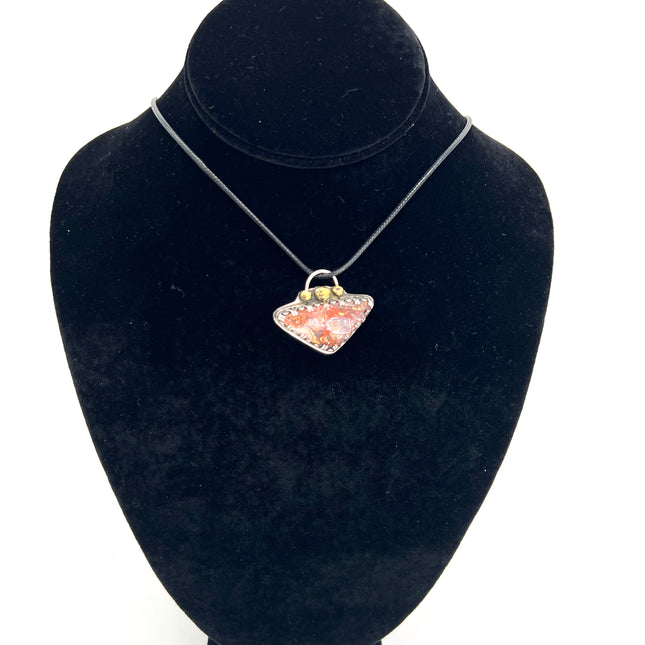 Crazy Lace Triangle Necklace