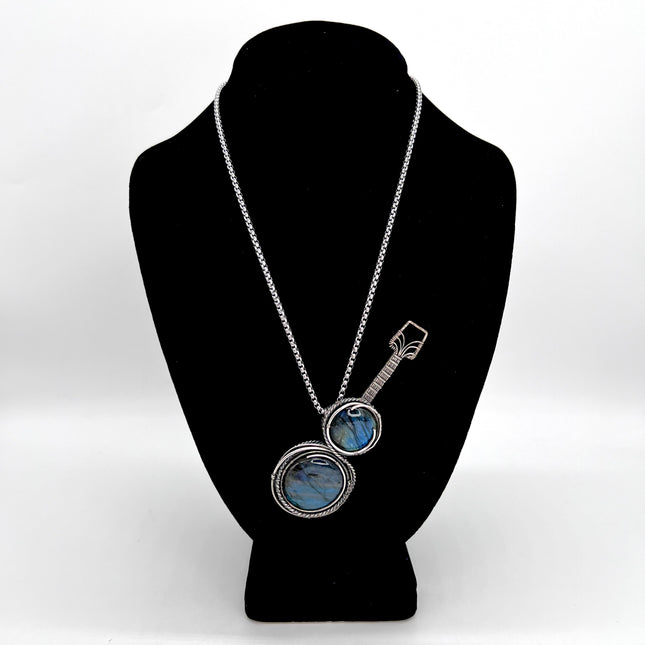 Classical Art Deco Guitar Necklace