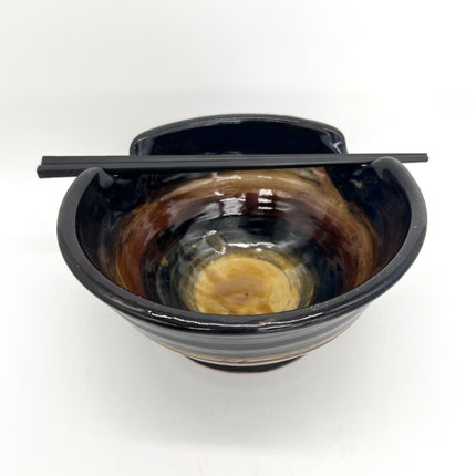 02-Brown & Blue Ramen Bowl