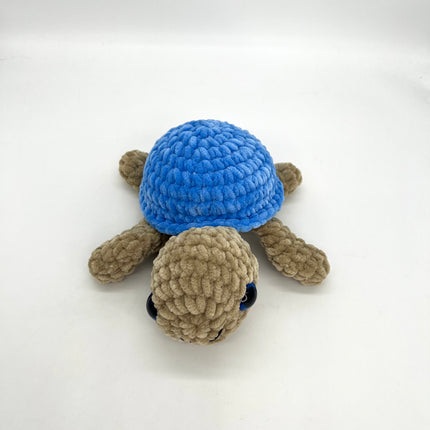 Large Turtle - Blue & Tan