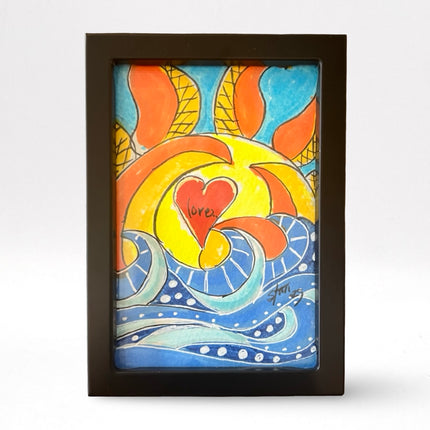 Love Summer Sunset Doodle