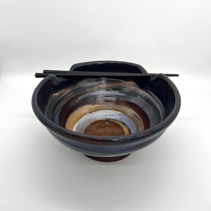 06-Blue & Brown Ramen Bowl
