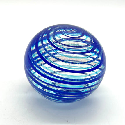 01| Blue Cane/Dichro Paperweight