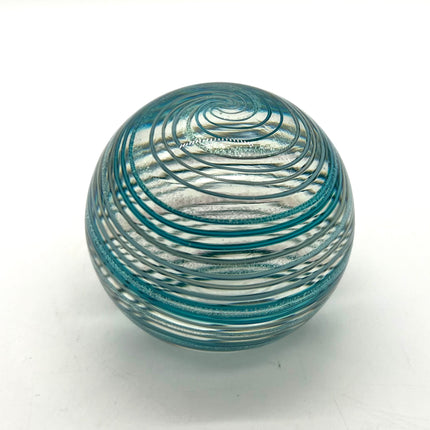 02| Teal Cane/Dichro Paperweight