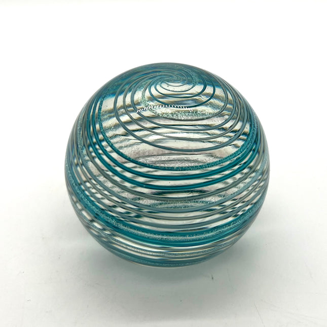 02| Teal Cane/Dichro Paperweight