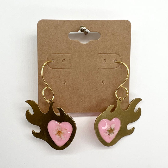 Pink Flame Heart