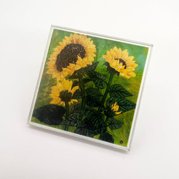 Sunflower Acrylic Pin