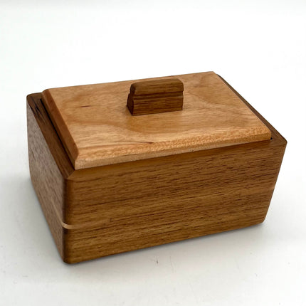 Lidded Mahogany & River Birch Box