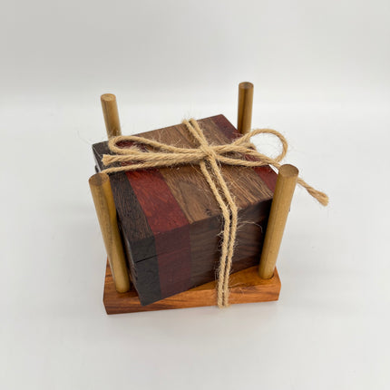 01 | Exotic Wood Coaster Set