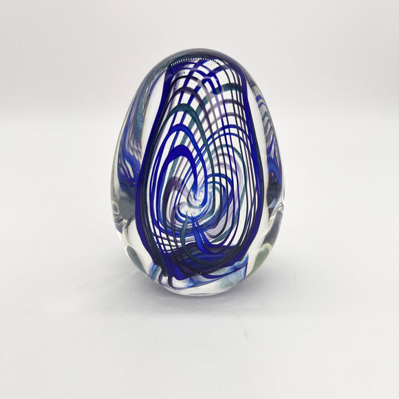Paperweight - Blue Swirl