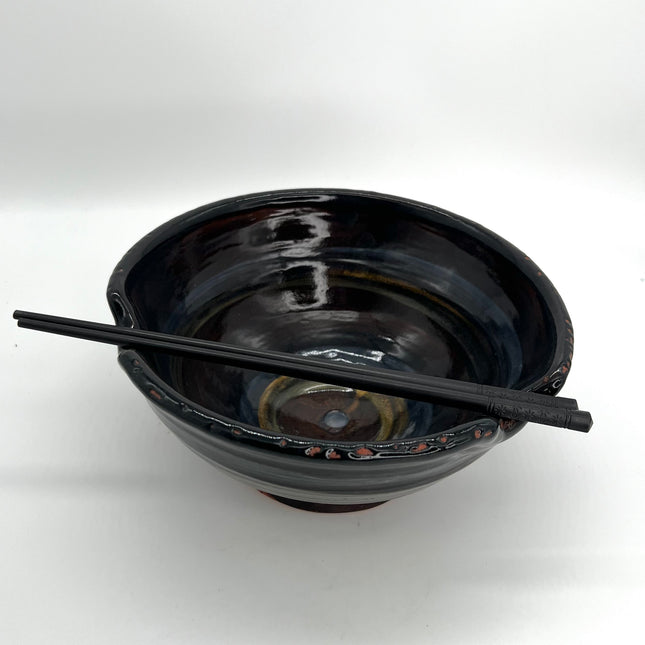 10-Blue & Brown Ramen Bowl