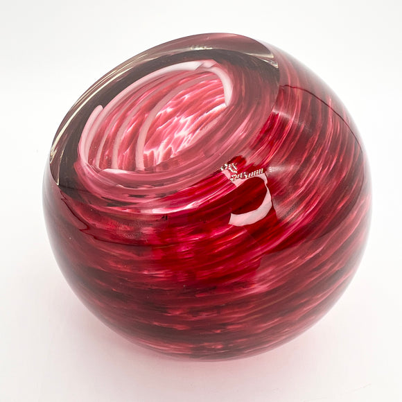 Ruby Convex Paperweight