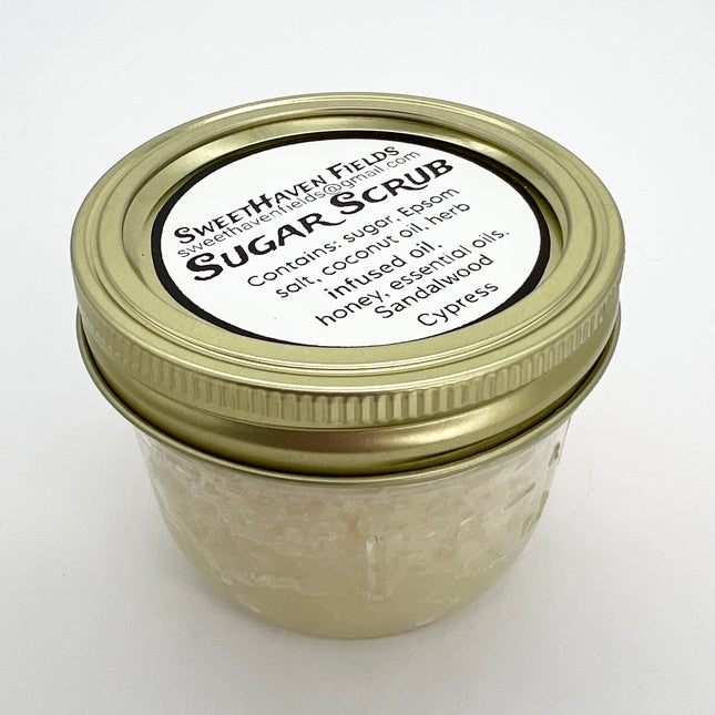 Small Sandalwood/Cypress Sugar Scrub
