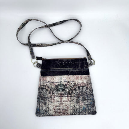 Cell Phone Purse - Cream & Black