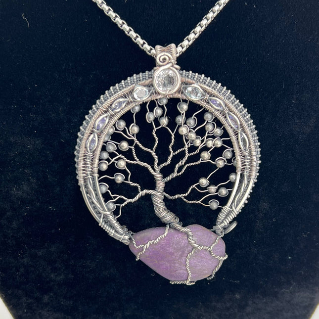 Purple Tree of Life Pendant