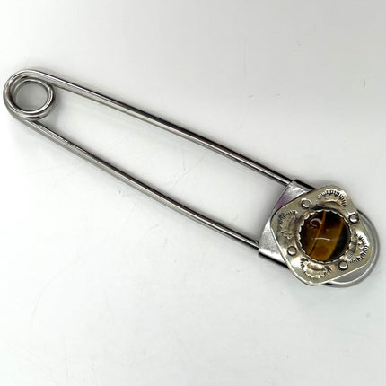 Tigers Eye w/design Blanket Pin