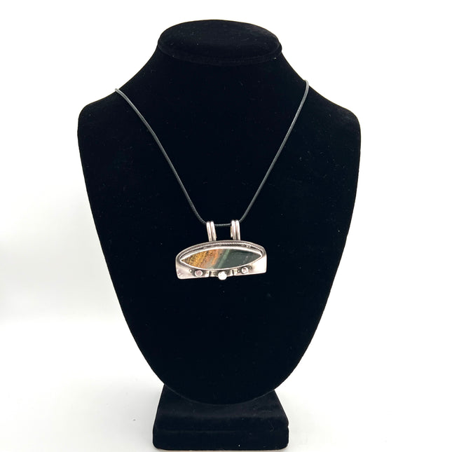 Elongated Ocean Jasper Necklace