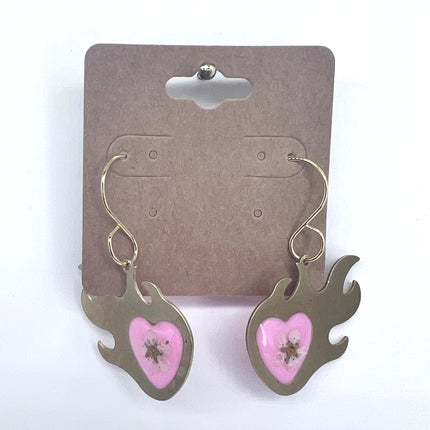 Pink Flame Heart