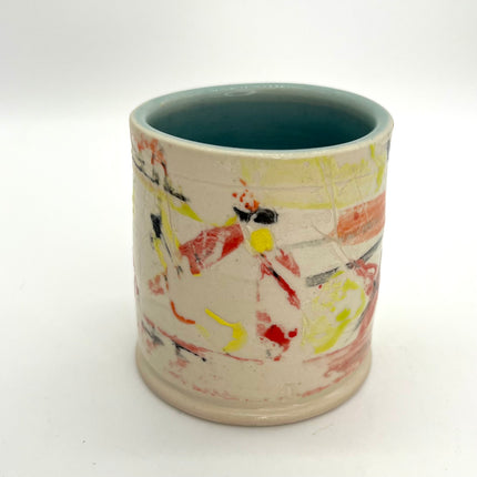 Distressed Monoprint Cup