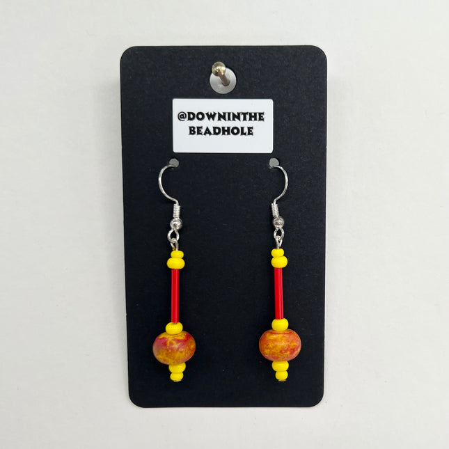 Yellow Red Fiery Drops