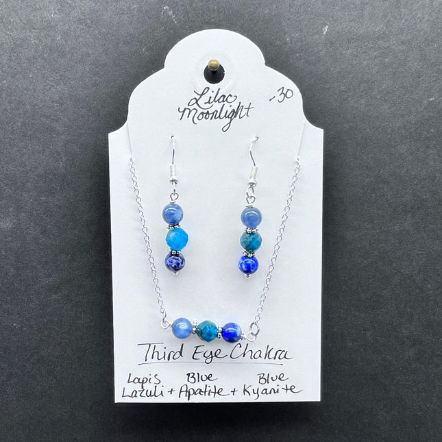 Third Eye Chakra Earrings & Necklace