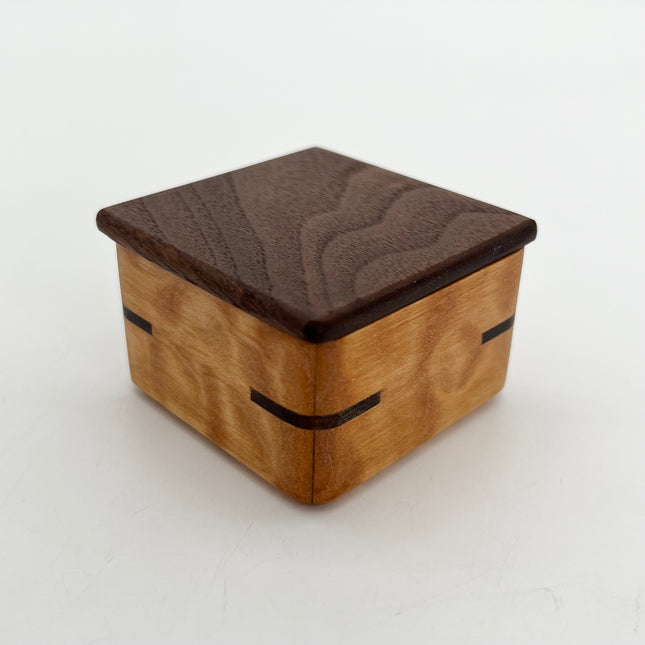 Maple Box with Walnut Lid