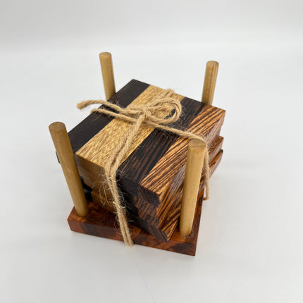 02 | Exotic Wood Coaster Set