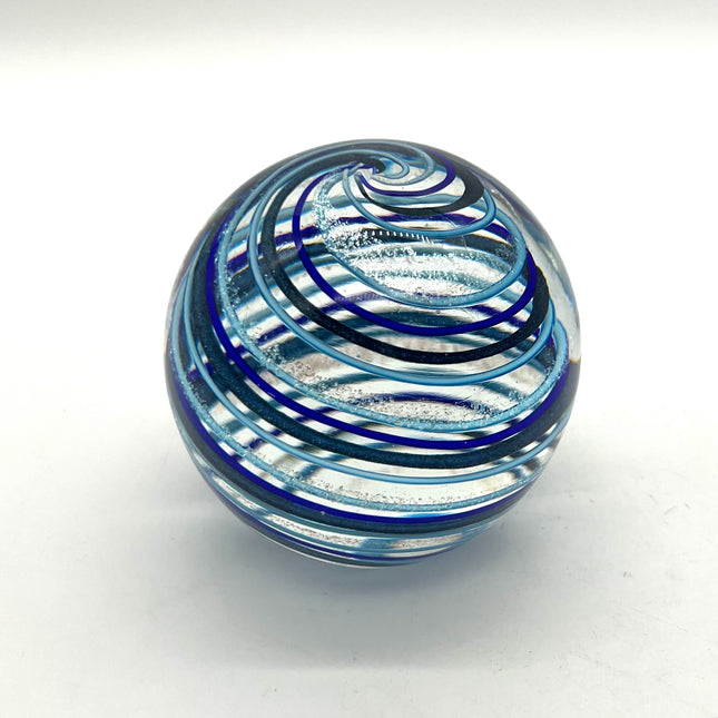 04| Blue Cane/Dichro Paperweight