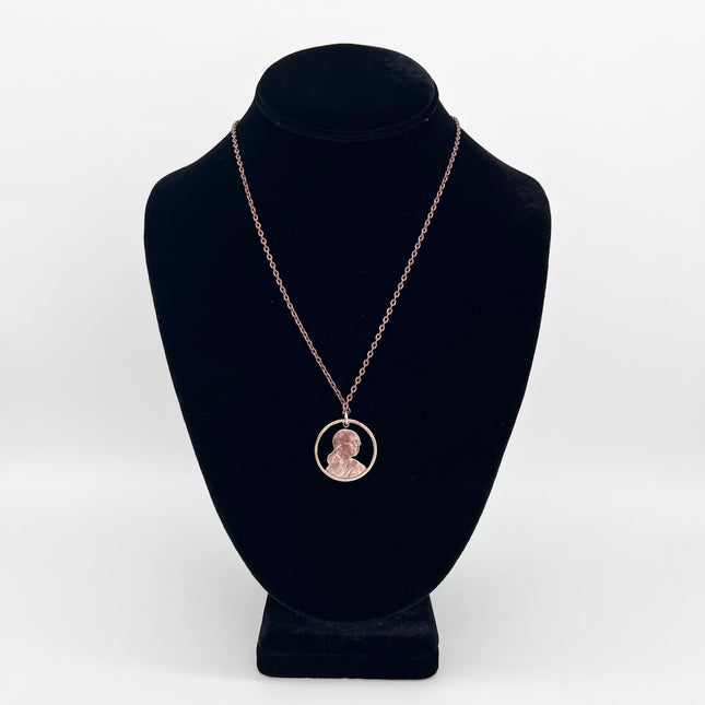 Sacagawea Cut Coin Necklace