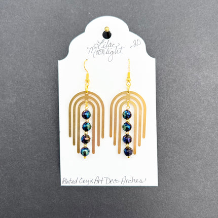 Plated Onyx Art Deco Arches