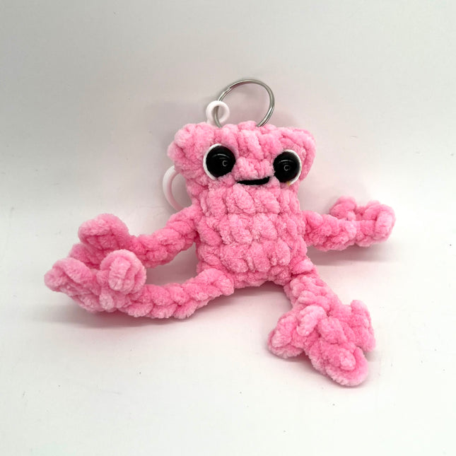Pink Frog Keychain