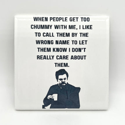Too Chummy Ceramic Coaster