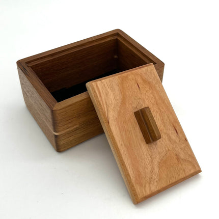 Lidded Mahogany & River Birch Box