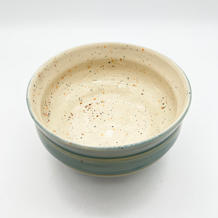 Teal & Spots Round Bowl