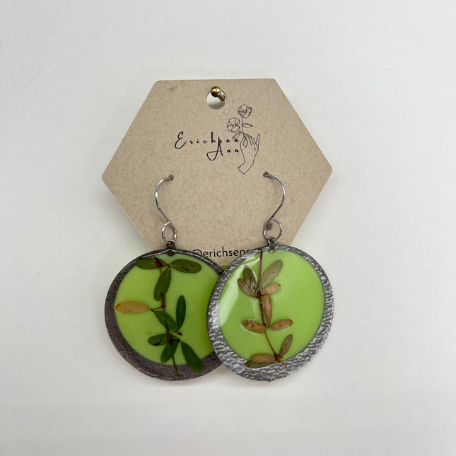 Silver & Green Circles