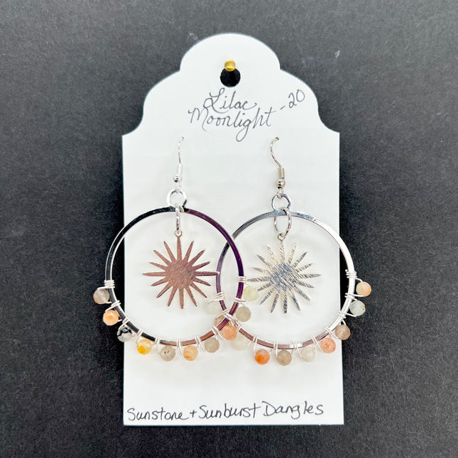Sunstone & Sunburst Dangles