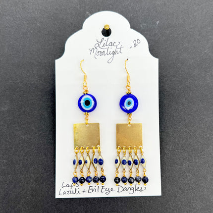 02 | Lapis Lazuli & Evil Eye Dangles